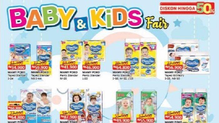 Aneka popok bayi turun harga di Alfamart.