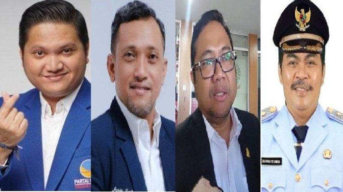 Arham Basmin Mattayang (kiri), Paris Yasir, Darmawangsyah Muin, Zadrak Tombeng. Empat figur ini akan terima rekomendasi Perindo maju Pilkada Sulsel.