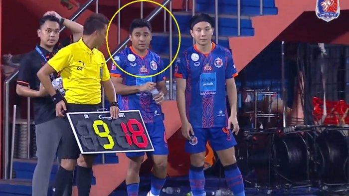 Asnawi Mangkualam dimainkan pada menit 80 laga lanjutan Liga Thailand 2023/2024 antara Port FC vs Sukhotai FC pada, Selasa (2/4/2024) malam.