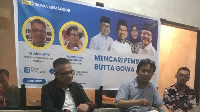 Pengamat politik Profetik Institute Asratillah jadi narasumber diskusi politik bertema 
