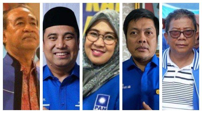 CALON KETUA PAN- Bakal Calon Ketua DPW PAN Sulsel (dari kiri ke kanan) Ashabul Kahfi, Chaidir Syam, Sitti Husniah Talenrang, Irfan AB, dan Jamaluddin Jafar. Ada sekitar 10 kader yang mendaftar sebagai calon ketua jelang musyawarah wilayah (Muswil).