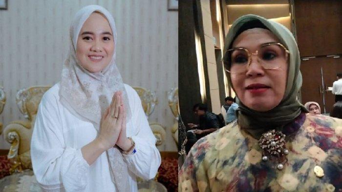 Bakal calon bupati Barru Ulfa Nurul Huda (kiri) dan Andi Ina Kartika Sari.