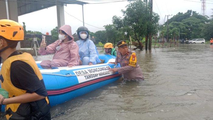 Banjir di Kecamatan Moncongloe, Kabupaten Maros, Sulawesi Selatan kian meluas, Minggu (22/12/2024).