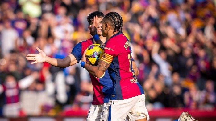 Barcelona menelan kekalahan 1-2 dari Las Palmas pada laga Liga Spanyol jornada ke-15 di Stadion Olimpic Lluis Companys, Sabtu (30/11/2024).