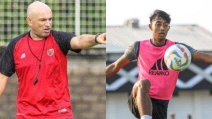 Bernardo Tavares dan bek muda PSM Makassar Ifan Nanda.