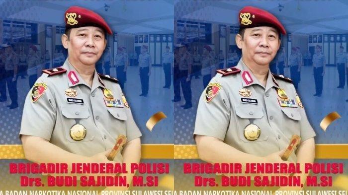 Kapolri Jenderal Pol Listyo Sigit Prabowo naikkan pangkat Budi Sajidin menjadi Brigadir Jenderal. Kini Brigjen Budi Sajidin menjabat sebagai Kepala Badan Narkotika Nasional Provinsi (BNNP) Sulawesi Selatan.