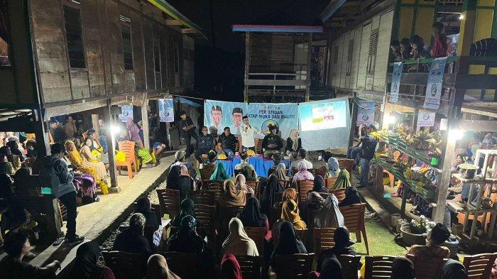 Calon Bupati Soppeng Suwardi Haseng kampanye di Desa Mattabulu, Kecamatan Lalabata, Jumat (19/10/2024).