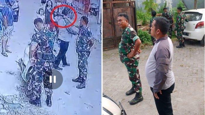 Capture rekaman CCTV aksi oknum TNI ngamuk, datangi rumah Ketua Bappilu Gerindra Sulsel, Harmansyah