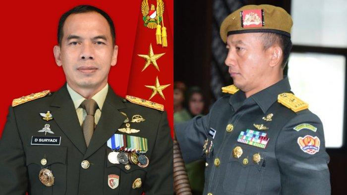 Mayor Jenderal Mayor Jenderal Deddy Suryadi dan Mayor Jenderal Putranto Gatot Sri Handoyo.