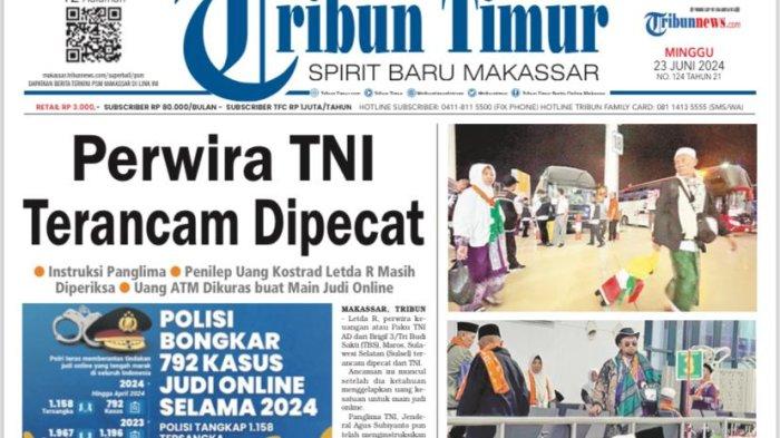 HL TRIBUN TIMUR MINGGU 23 JUNI 2023