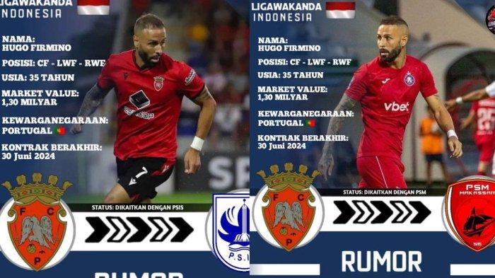 Hugo Firmino. PSM Makassar dan PSIS Semarang bersaing mendatangkan Hugo Firmino bursa transfer Liga 1 musim 2024 / 2025.