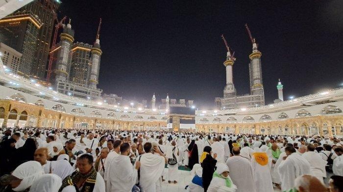 Ilustrasi jemaah haji di Mekkah.
