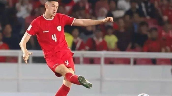 Jay Idzes mencetak gol menit 9 pada laga Timnas Indonesia vs Vietnam di leg kedua kualifikasi Piala Dunia 2026, Selasa (26/3/2024) malam.