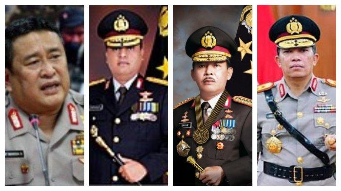Jenderal Asal Makassar yang menjabat sebagai Kadiv Propam Mabes Polri (dari kiri ke kanan), Komjen Pol Purn Jusuf Manggabarani,  Komjen Pol Purn Syafruddin Kambo, Jenderal Purn Idham Aziz, dan Irjen Pol Abdul Karim.
