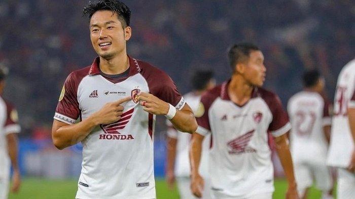 Kenzo Nambu mencetak gol keempatnya musim ini di laga Persita vs PSM Makassar pada pekan 7 Liga 1 2023/2024, Senin (7/8/2023) sore.