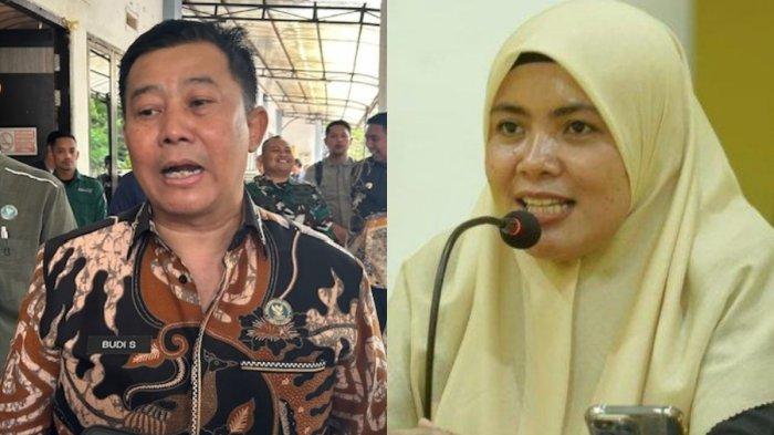 Kepala BNN Sulsel, Brigjen Pol Budi Sajidin dan Wakil Bupati Maros Suhartina Bohari.
