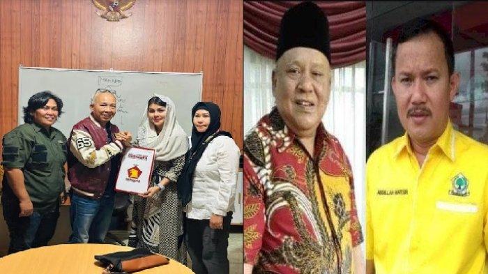 Ketua DPC Gerindra Pinrang, Abdy Baramuli serahkan B1-KWK ke Usman Marham-Andi Hastri T Wello.