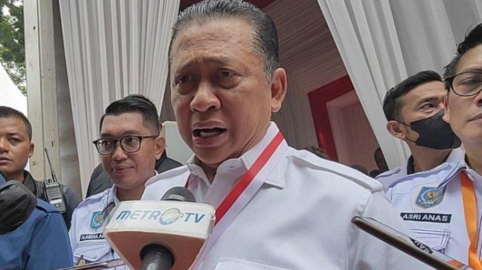 Ketua MPR RI, Bambang Soesatyo (Bamsoet) saat ditemui di Gelora Bung Karno (GBK) Jakarta Pusat mendukung 10 persen Anggaran Pendapatan dan Belanja Negara (APBN) dialokasikan untuk dana desa, Minggu (19/3/2023).