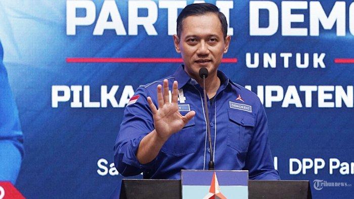Ketua Umum Partai Demokrat Agus Harimurti Yudhoyono (AHY). Hari ini, ia memberikan surat rekomendasi kepada calon kepala daerah yang maju di sejumlah daerah di Sulawesi Selatan. Total, ada 7 cakada yang diberikan surat rekomendasi partai berlambang mercy tersebut.