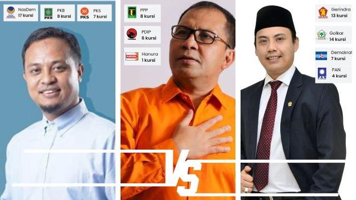 Simulasi koalisi pemilihan presiden dalam Pemilihan Gubernur Sulsel 2024 mendatang. PDIP-PPP Usung Danny, partai Nasdem Usul Andi Sudirman, KIM Konsolidasikan Andi Iwan Darmawan Aras