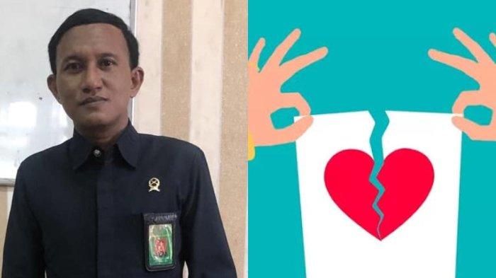 Kolase Humas Pengadilan Agama Kabupaten Maros, Arif Ridha dan ilustrasi perceraian. Pengadilan Agama Kabupaten Maros, Sulawesi Selatan menerima 272 perkara perceraian hingga pertengahan tahun 2024, Januari-Juni.