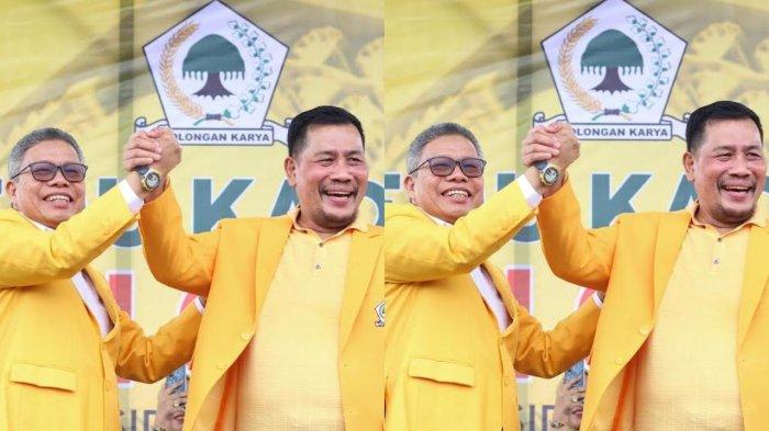 Kolase Ketua Golkar Sulsel Taufan Pawe dan Mashur 