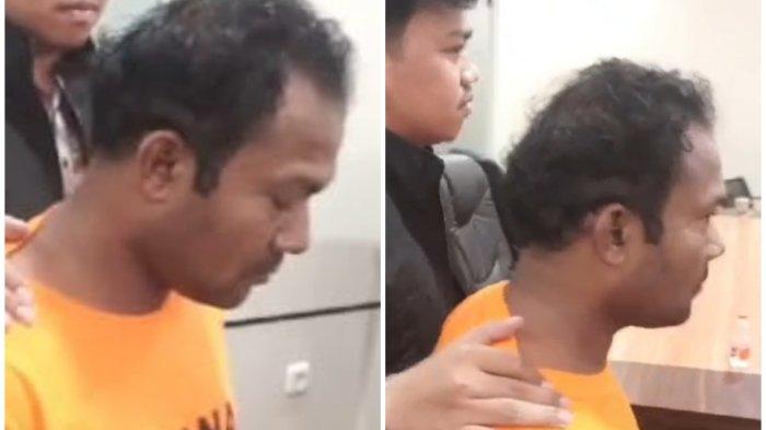 Kolase Warga Negara Asing atau WNA Myanmar Muhammad Yamin rudapaksa gadis 16 tahun di Makassar, Sulawesi Selatan (Sulsel) diamankan Polrestabes Makassar, Kamis (18/7/2024).