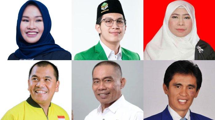 Kolase enam caleg DPRD Sulsel Dapil II.