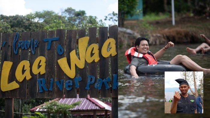 
Potret Laa Waa River Park wisata air di Desa Matano, Kecamatan Nuha, Kabupaten Luwu Timur, Sulawesi Selatan, Selasa (6/8/2024).