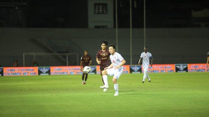 Laga PSM vs Hai Phong  di Lach Tray Stadium, Kamis (21/9/2023).