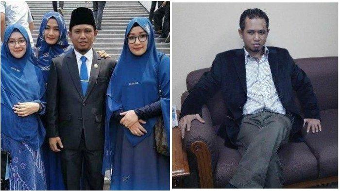 Lora Fadil anggota DPR RI periode 2019-2024 dan ketiga istrinya.