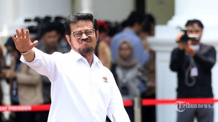 Mantan Menteri Pertanian RI atau Mentan, Syahrul Yasin Limpo yang dituntut 12 tahun penjara karena kasus gratifikasi dan pemerasan di lingkungan Kementan.