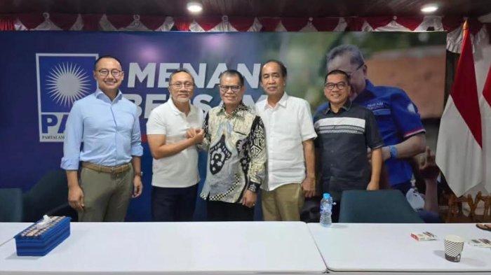 Momen pertemuan Ketum PAN Zulhas dan Bacagub Sulsel Prof Husain Syam di Jakarta, Senin (24/6/2024) malam
