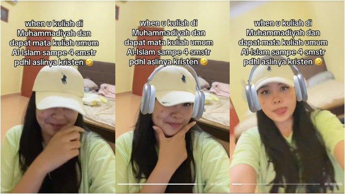Monica Eliada, mahasiswi Kristen yang kuliah di Universitas Muhammadiyah Riau dan mendapatkan nilai A pada mata kuliah Al Islam