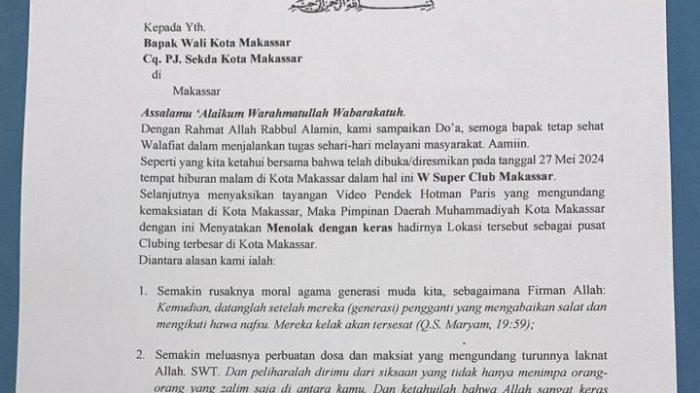 Pimpinan Daerah (PD) Muhammadiyah Kota Makassar merespons kehadiran tempat hiburan milik pengacara kondang Hotman Paris.