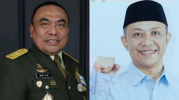 Kolase Brigadir Jenderal TNI Nur Salam Mallarangan dan politisi Golkar Muh Natsir Ali.