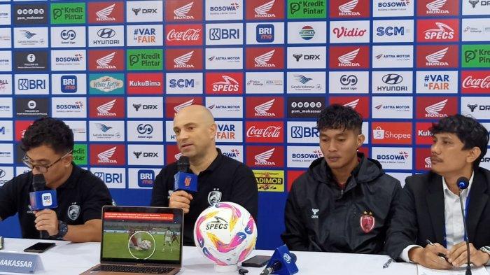 PSM MAKASSAR - Tavares dalam konferensi pers usai kekalahan PSM dari Bali United di Stadion BJ Habibie, Parepare, Jumat (25/4/2025). PSM Makassar takluk 0-1 atas Bali United di Stadion BJ Habibie.