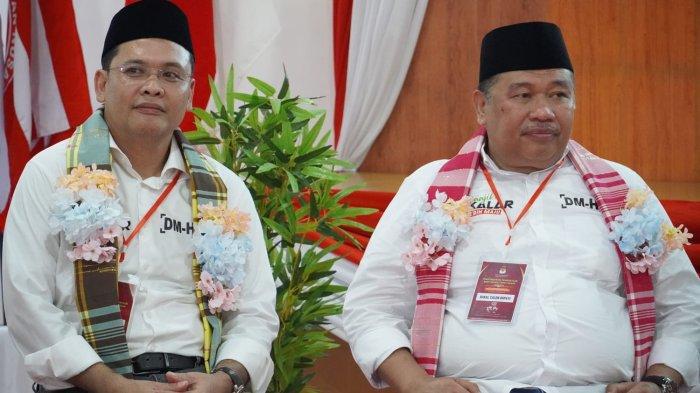 Pasangan nomor urut 1, Firdaus Daeng Manye - Hengky Yasin. Paslon ini siap menghadapi debat pertama Pilkada Takalar, Jumat (25/10/2024).