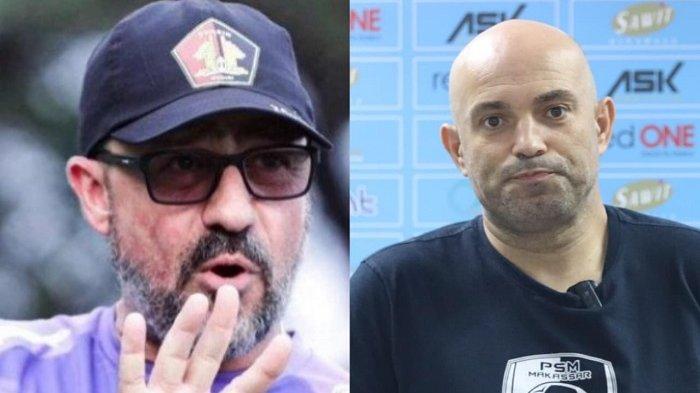 Pelatih PSM Makassar Bernardo Tavares da pelatih Persik Kediri Marcelo Rospide akan beradu taktik pada pertemuan kedua tim di pekan 23 Liga 1 2023/2024, Senin (18/12/2023).