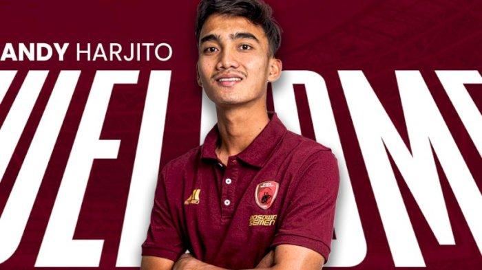 Pemain PSM Makassar Andy Harjito. Andy Harjito mencetak gol saat melawan Persib Bandung.