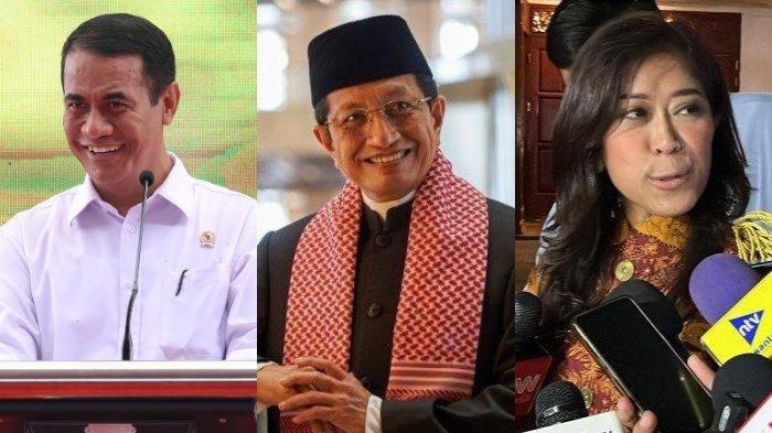 Kolase: 3 tokoh Sulsel dipanggil Prabowo Subianto jadi calon menteri. Mereka yakni Andi Amran Sulaiman, Prof KH Nasaruddin Umar, dan politisi Golkar Meutya Hafid. (Istimewa)