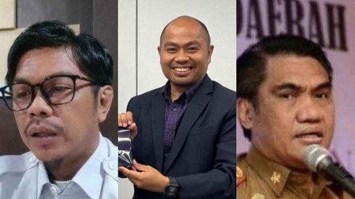 Kolase foto Kepala Bapenda Makassar Firman Hamid Pagarra, Kepala Dinas Pariwisata Muhammad Roem, dan Asisten III Setda Pemkot Makassar Irwan Bangsawan. 