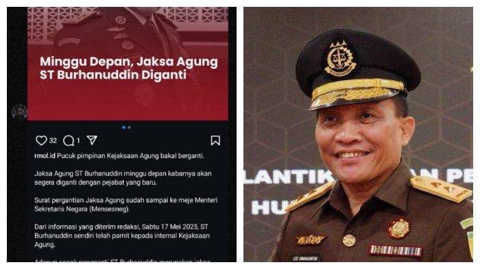 ISU JAKSA AGUNG- Beredar kabar Jaksa Agung, Sanitiar Burhanuddin bakal diganti mantan Kepala Kejaksaan Tinggi Sulsel, Leonard Eben Ezer pekan depan.