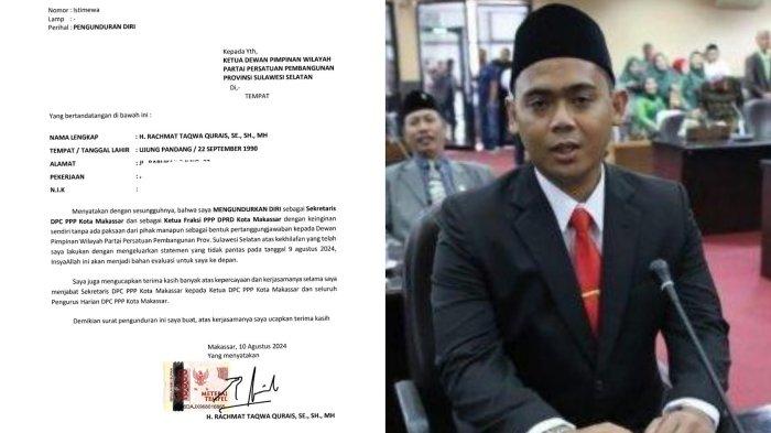 Sekretaris DPC PPP Makassar RTQ tiba-tiba mundur dari jabatannya Jelang Pilkada 2024
