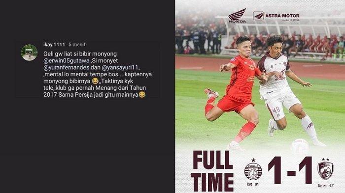 Serangan rasial usai laga Persija vs PSM Makassar yang berakhir imbang 1-1 pada pekan pertama Liga 1 2023/2024, Senin (3/7/2023) malam.