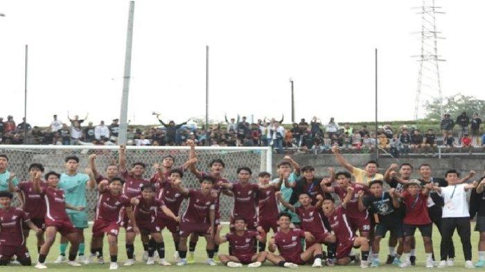 Skuad PSM U-20 usai laga lawan Madura United U-20 di Lapangan Bosowa Sport Center, Jl Teuku Umar, Kota Makassar, Minggu (20/10/2024).