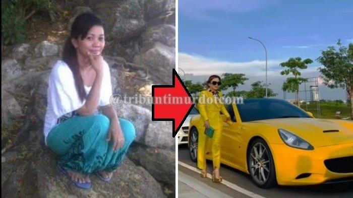 Kolase: Foto jadul Fenny Frans (kiri) dan potret terkini Fenny Frans. Sosok Fenny Frans Viral Ikut Arisan Rp 2,5 M, Istri Sopir Angkot yang Kini Jadi Sultan Makassar