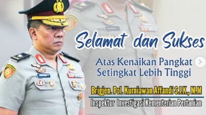 Brigjen Kurniawan Affandi naik pangkat jadi jenderal.