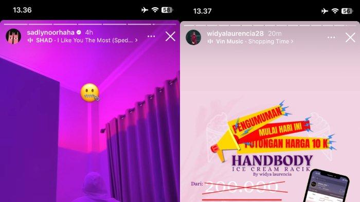Story terbaru di akun Sadly Noor dan Widya Laurencia.