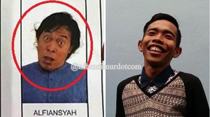Kolase: Foto komedian Komeng di surat suara DPD Jawa Barat (Tribunnews.com) dan sosok Dede Sunandar (Tribunnews/APFIA)